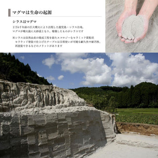 SHIRASUラウンドテーブル シラス塗装灰(Φ1050/1200)(オーク)