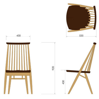 CIVILチェア CC71K(ウォールナット+オーク)