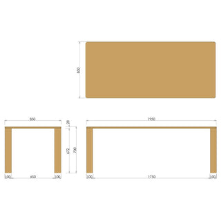 ELES オークNBDT ダイニングテーブル(W1350~2100)