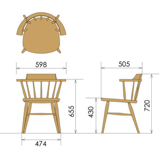 Takayama Wood Works キャプテンチェア SC3K