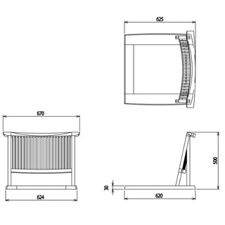 Takayama Wood Works 座椅子 W580 K