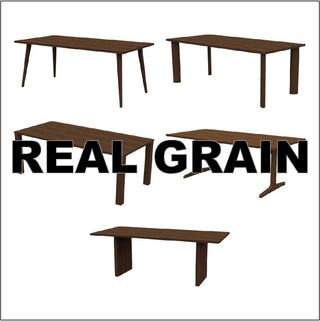 PROTEA オーダーテーブル W1200～1350(REAL GRAINウォールナット28mm)