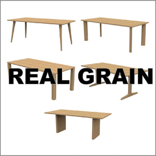 PROTEA オーダーテーブル W1200～1350(REAL GRAINオーク28mm)