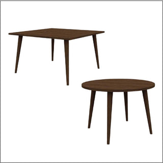 PROTEA オーダーテーブルスクエア・丸　ウォールナット28mm仕様(700～1100)