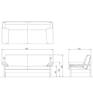 BE STYLE 3人掛けビーソファ BLS83専用クッション&カバーセット