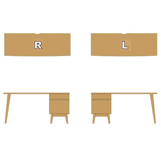 CIVILデスク CDN5〜8A(1350・1500・1800)(オーク)