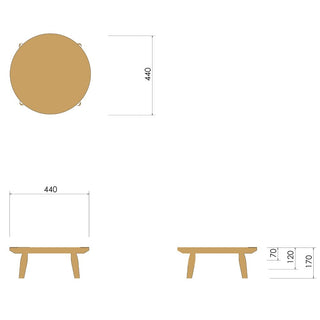 座膳 小膳 RC02(オーク)