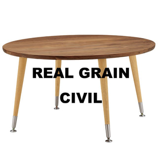 REAL GRAIN TABLE CIVILサロンテーブルCT(ウォールナット＋オーク)