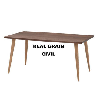 REAL GRAIN CIVILダイニングテーブル(ウォルナット+オーク)W1350～2100