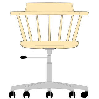 K-WINDSOR クラウンデスクチェア SD3A(オーク)