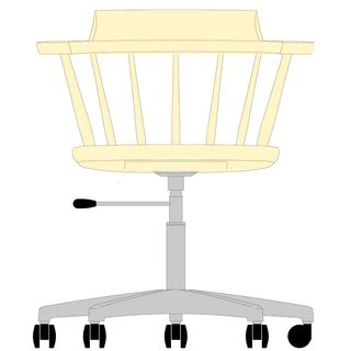 K-WINDSOR クラウンデスクチェア SD3A(オーク)