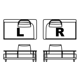 Rit 3人掛けソファULS15 R/L A(1500・オーク)