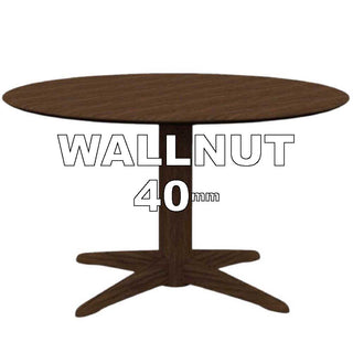 PROTEA オーダーテーブル  ウォールナット40mm 1本脚仕様(Φ700～1100)